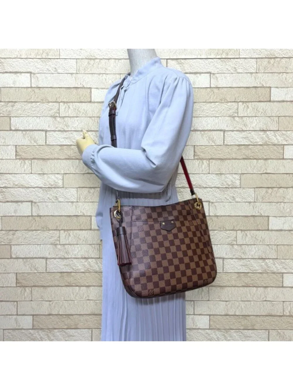 Louis Vuitton Southbank Damier Shoulder Bag Canvas Brown